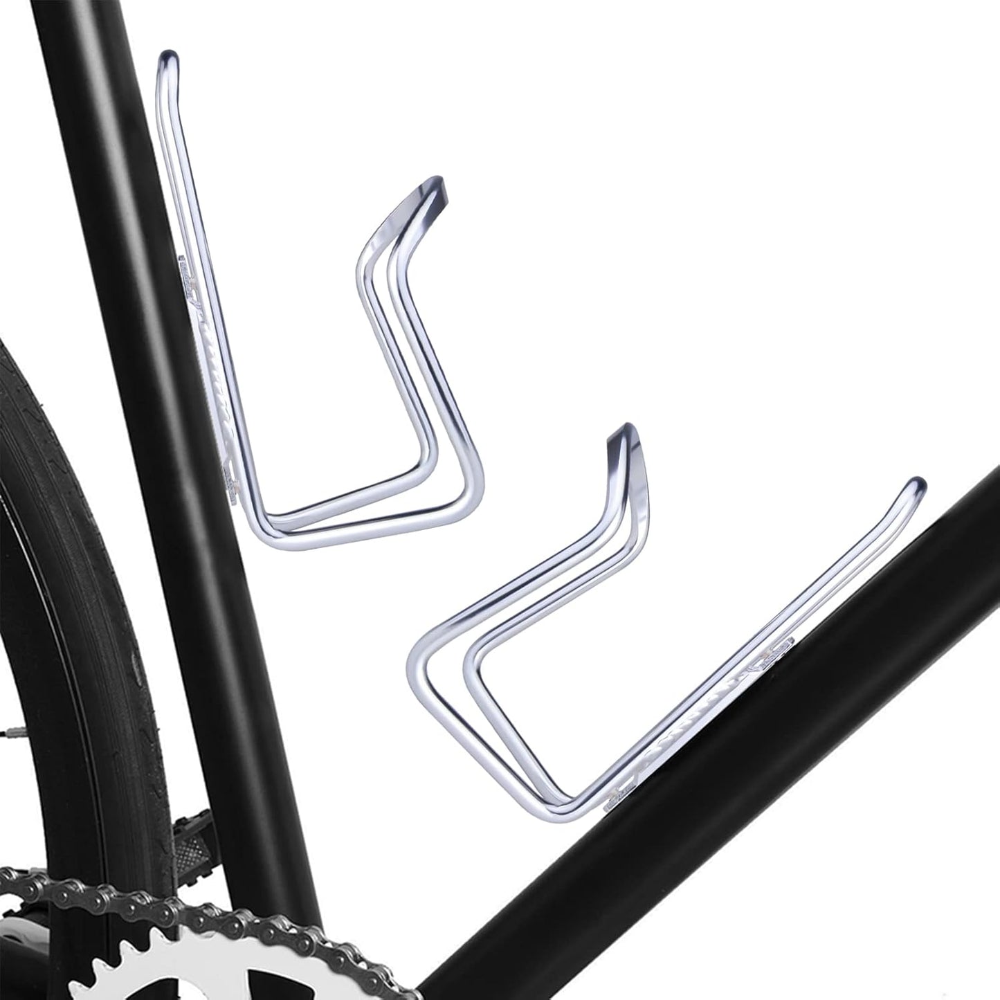 1Pack Lightweight Aluminum Alloy Cycling Bicycle (Silver), Bike Accessories