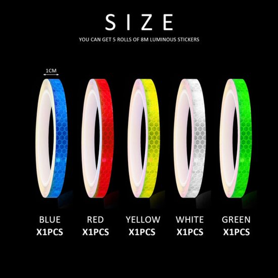 Reflective Stickers Bicycle Reflective Tape (5-pack)