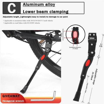Bicycle stand - Adjustable bicycle stand - Anti-wear stand Bicycle stand 20-27.5 inch wheels