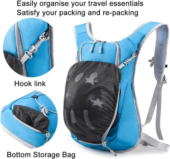 Backpack with 2L Water Bag - Running Vest - Red