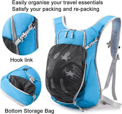 Backpack with 2L Water Bag - Running Vest - Red