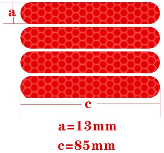 Reflective Tape (2 Colors) - Reflective Stickers for Bicycles - Warning Reflective Stickers - Suitable for Electric Scooters, Bicycles and Motorcycles