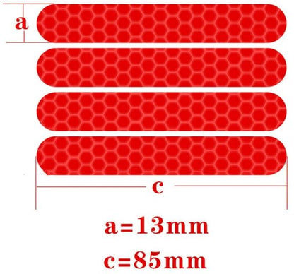 Reflective Tape (2 Colors) - Reflective Stickers for Bicycles - Warning Reflective Stickers - Suitable for Electric Scooters, Bicycles and Motorcycles