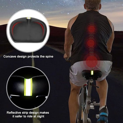 Bicycle saddle - Comfortable wide bicycle saddle - With memory foam pad - Comfort