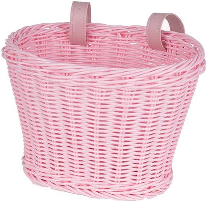 Front and rear bike baskets - pink