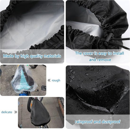 Bicycle saddle cover Waterproof saddle cover 24*27 cm - Black