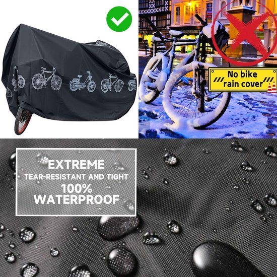 Bicycle cover - Motorcycle cover - Waterproof, dustproof and UV-resistant cover