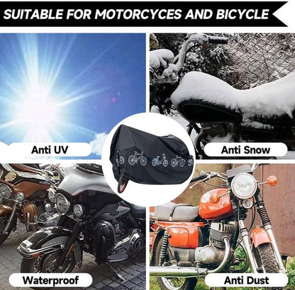 Bicycle cover - Motorcycle cover - Waterproof, dustproof and UV-resistant cover