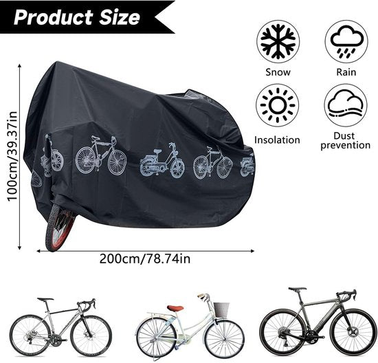 Bicycle cover - Motorcycle cover - Waterproof, dustproof and UV-resistant cover
