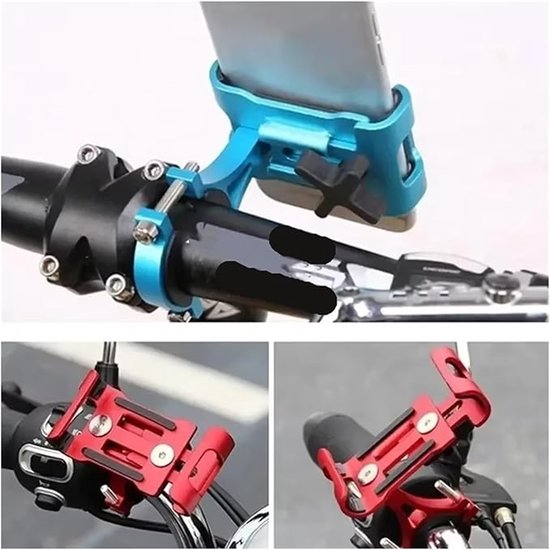 Phone holder for bicycle and motorcycle - Black