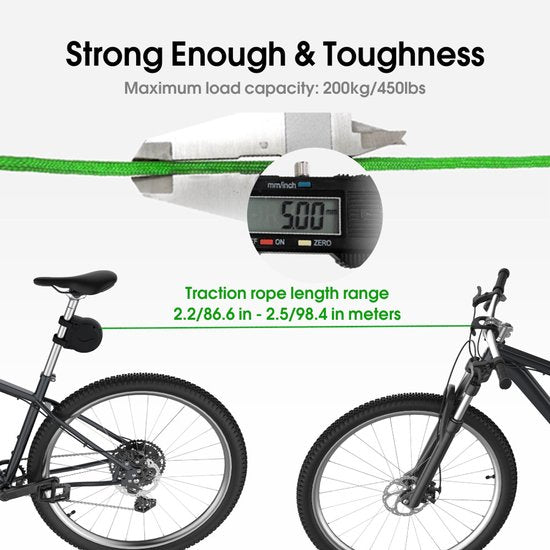 Bicycle Tow Rope - Bicycle Towing System Parent-Child Pull Rope Bicycle Accessory