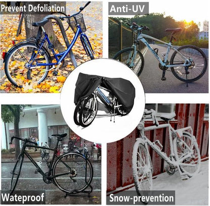 Bicycle cover with lock hole - Suitable for 2 bicycles