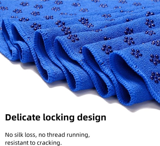 Breathable Yoga Mat with Mesh Storage Bag - Blue