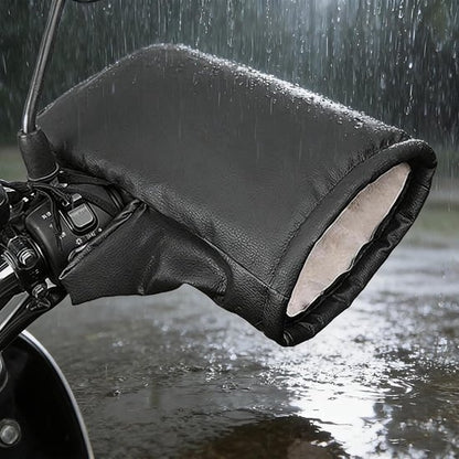 Motorcycle handlebar gloves - riding gloves - PU leather motorcycle handlebar gloves - winter motorcycle gloves - warm gloves - electric scooter gloves - daily commuting gloves for men and women