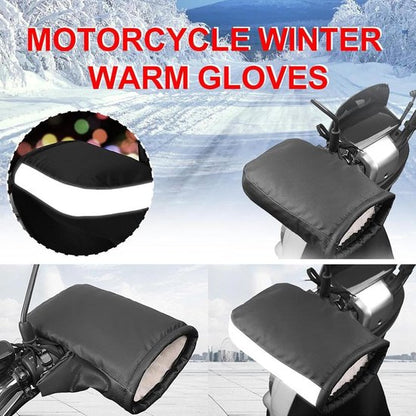 Motorcycle handlebar gloves - riding gloves - PU leather motorcycle handlebar gloves - winter motorcycle gloves - warm gloves - electric scooter gloves - daily commuting gloves for men and women