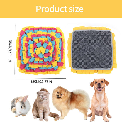 Snuffle Mat - For Dogs and Cats - Large Size - Stimulates Natural Foraging Behavior - Slow Food Intake