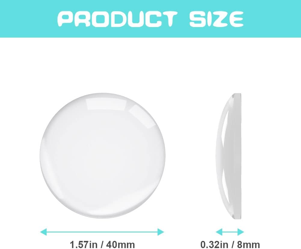 Door Stopper Wall Transparent - Set of 24 - Ø 4 cm - Self-adhesive Door Buffers - Wall Protection against Door Handles