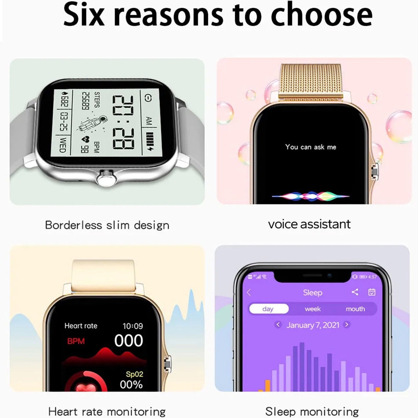 Smart Watch for Android and iPhone