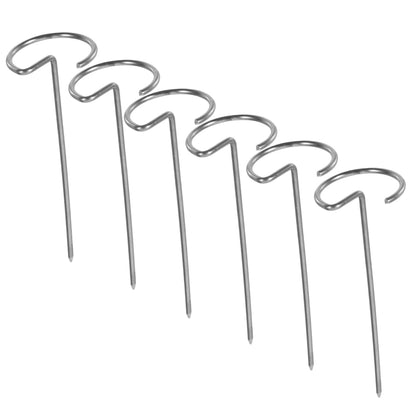 BBQ Skewers - Meat Pins - Satay Sticks Stainless Steel - Barbecue Accessories - Shashlik Skewers - Grill Skewers - Kebab Skewers - Reusable - Stainless Steel - Metal Skewers - 10 pieces