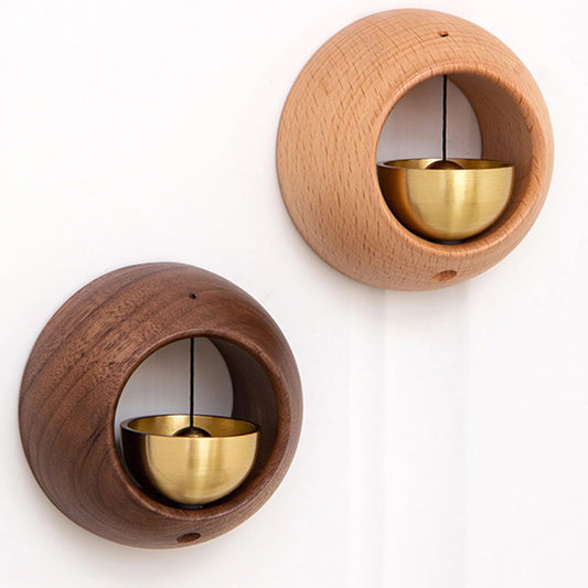 Doorbell - Wireless Doorbell - Wooden Doorbell - Magnetic Wall Sticker - Vintage Wooden Doorbell - Vintage - With Copper Bell - Living Room Decoration - Bedroom Decoration - Wall Decoration - Christmas Gifts - Christmas Gifts for Adults - 1 Piece