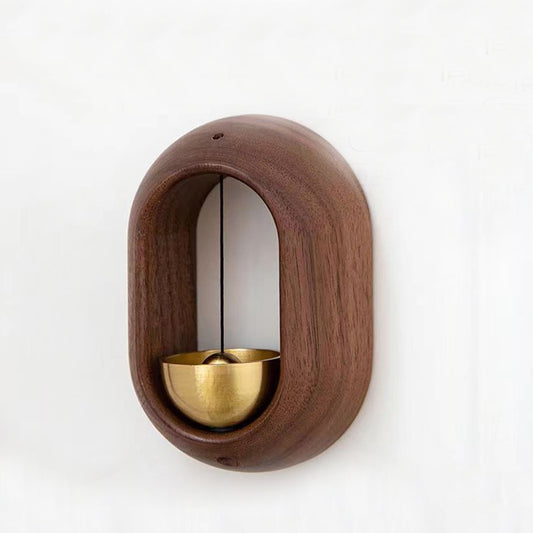 Doorbell - Wireless Doorbell - Wooden Doorbell - Magnetic Wall Sticker - Vintage Wooden Doorbell - Vintage - With Copper Bell - Living Room Decoration - Bedroom Decoration - Wall Decoration - Christmas Gifts - Christmas Gifts for Adults - 1 Piece