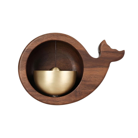Doorbell - Wireless Doorbell - Wooden Doorbell - Magnetic Wall Sticker - Vintage Wooden Doorbell - Vintage - With Copper Bell - Living Room Decoration - Bedroom Decoration - Wall Decoration - Christmas Gifts - Christmas Gifts for Adults - 1 Piece