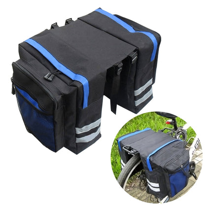 Bike Panniers Bag - 27L Large Rear Rack Bike Ebike Saddle Trunk Bags for Bicycle Water Resistant for Grocery Commuter Long Trip, Black