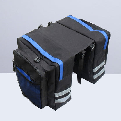 Bike Panniers Bag - 27L Large Rear Rack Bike Ebike Saddle Trunk Bags for Bicycle Water Resistant for Grocery Commuter Long Trip, Black
