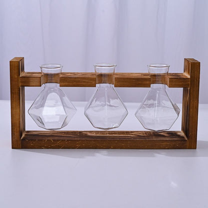 HydroponicWoodenFramewithSnap-On-DiamondDoubleBottle