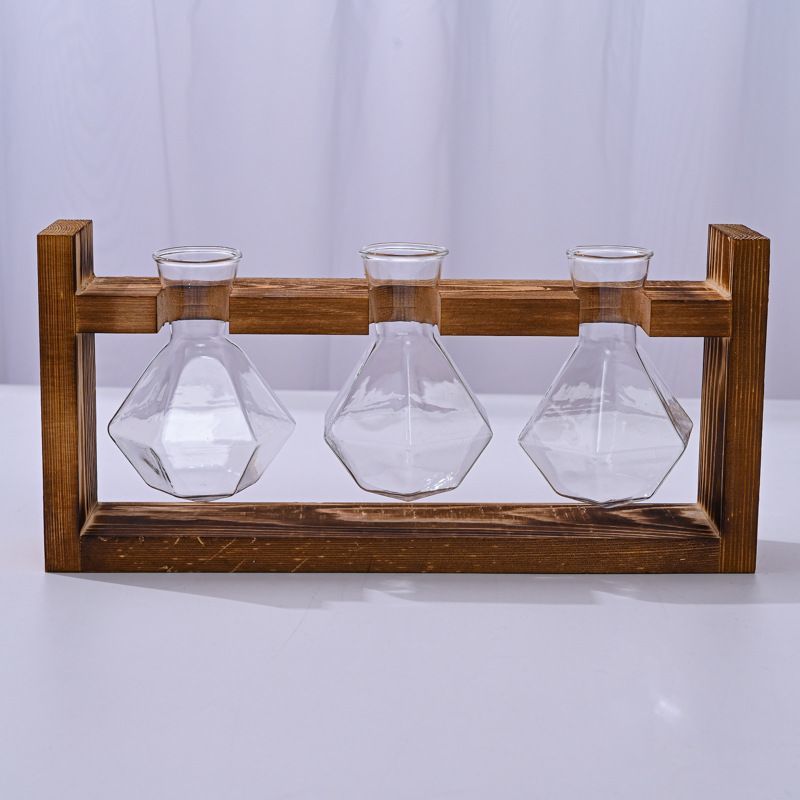 HydroponicWoodenFramewithSnap-On-DiamondSingleBottle