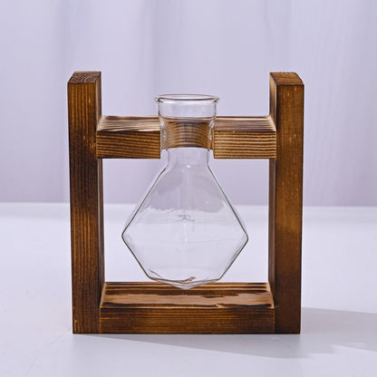 HydroponicWoodenFramewithSnap-On-SphericalSingleBottle