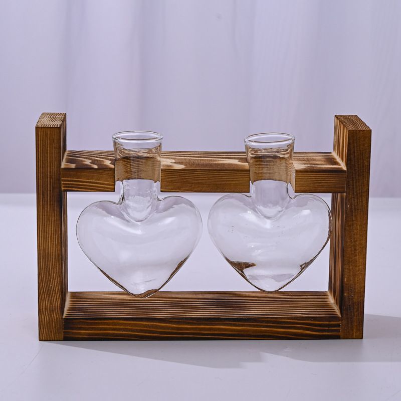 HydroponicWoodenFramewithSnap-On-SphericalTripleBottle