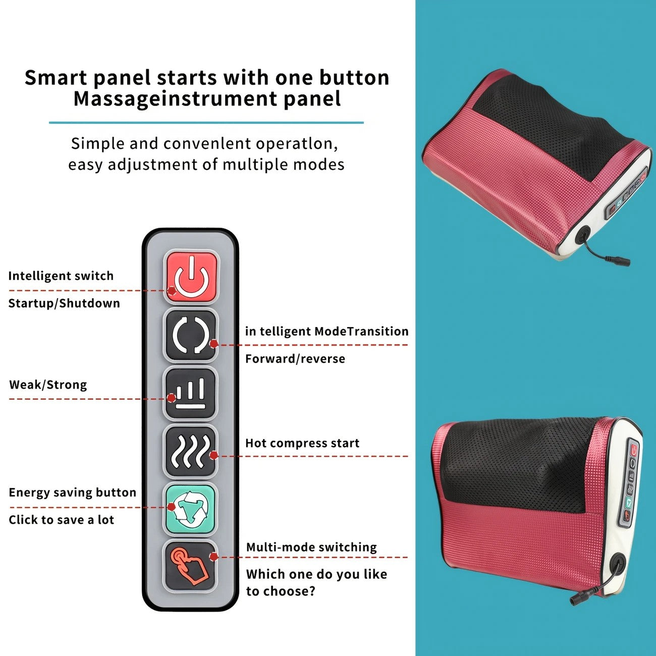 Black Electric Massager for Health