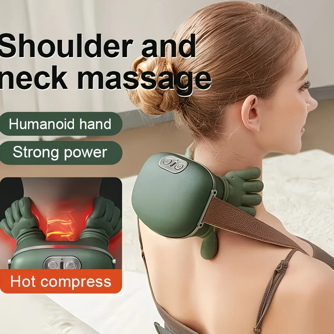 USB Heated Neck, Shoulder, and Back Massager