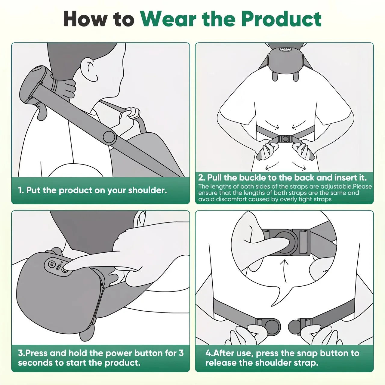 USB Heated Neck, Shoulder, and Back Massager