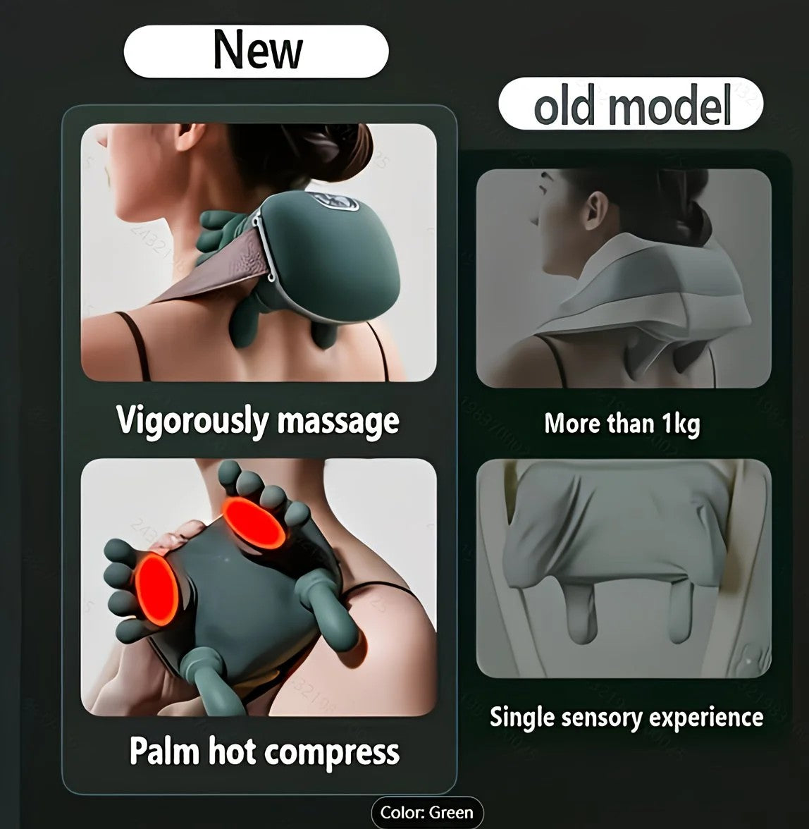 USB Heated Neck, Shoulder, and Back Massager