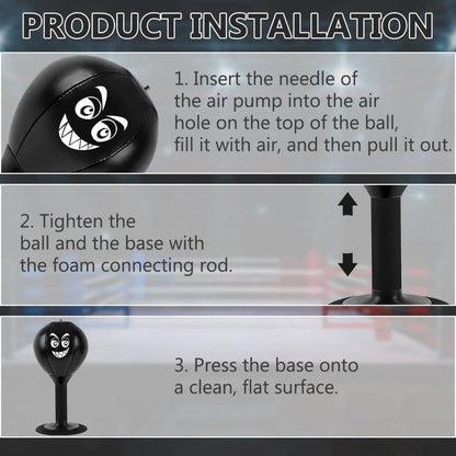 Boxing Ball for Desk - Stress Reducing Boxing Ball with Suction Cup