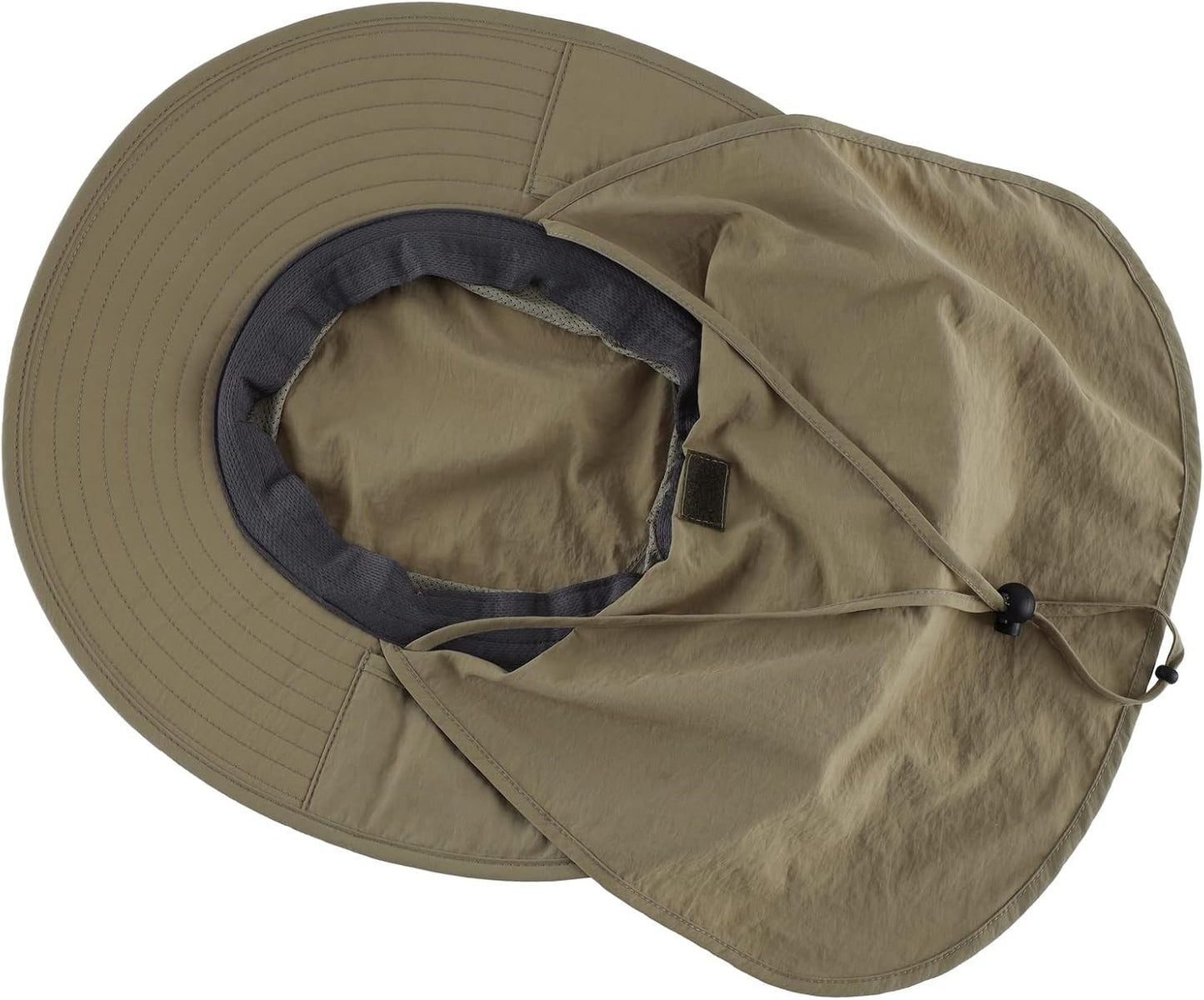 Outdoor UPF50+ Mesh Sun Hat with Neck Flap for Men Women