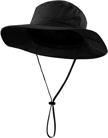 Outdoor UPF50+ Mesh Sun Hat with Neck Flap for Men Women