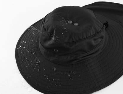 Outdoor UPF50+ Mesh Sun Hat with Neck Flap for Men Women