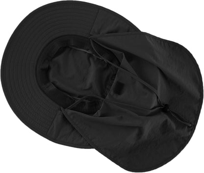 Outdoor UPF50+ Mesh Sun Hat with Neck Flap for Men Women