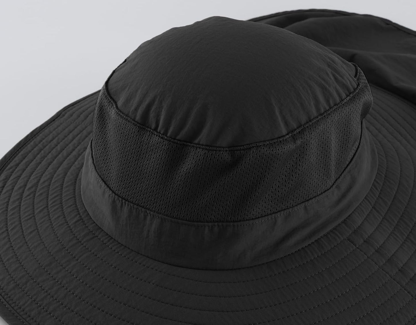Outdoor UPF50+ Mesh Sun Hat with Neck Flap for Men Women