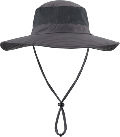 Outdoor UPF50+ Mesh Sun Hat with Neck Flap for Men Women