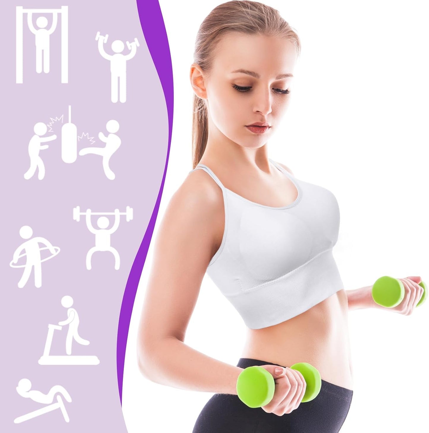 3 Pcs Strappy Sports Bras for Women Crisscross for Yoga Running Support Yoga Bra Padded Workout Bras