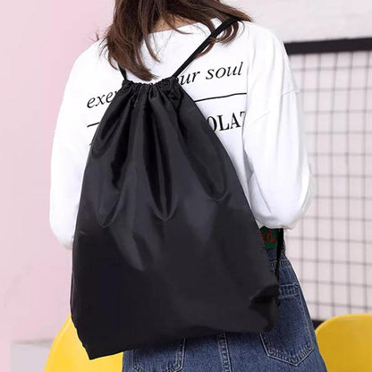 Drawstring Backpack Sports Gym Bag for Women Men,Folding Sport Backpack Drawstring Bag for Home Travel Storage Use