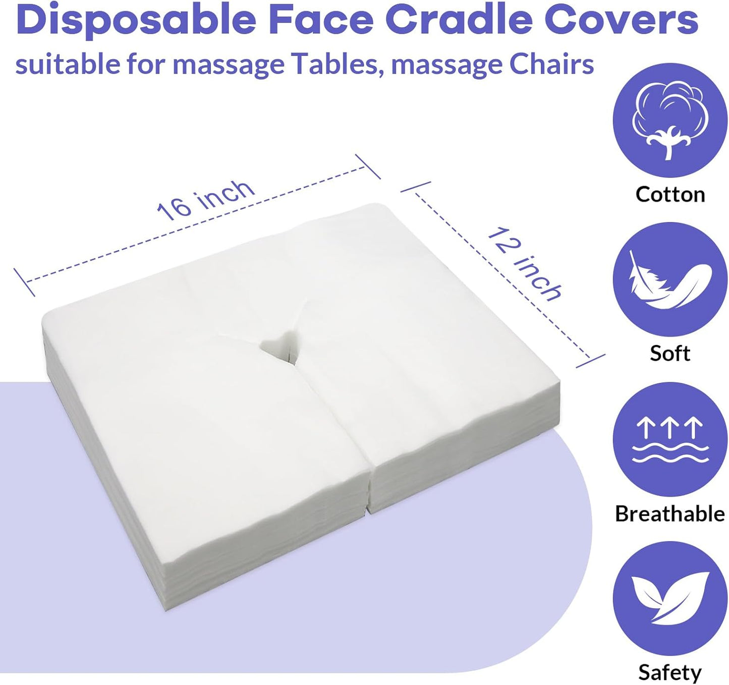 100PCS Upgrade Disposable Face Cradle Covers