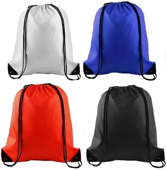4Pcs Drawstring Backpack Bags Sports Cinch Sack String Backpack Storage Bags for Gym Traveling