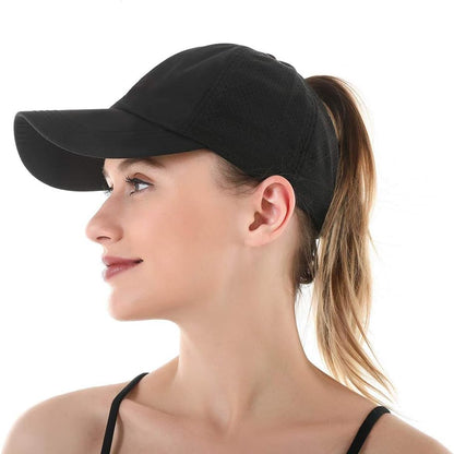Quick Drying Ponytail Hat for Women