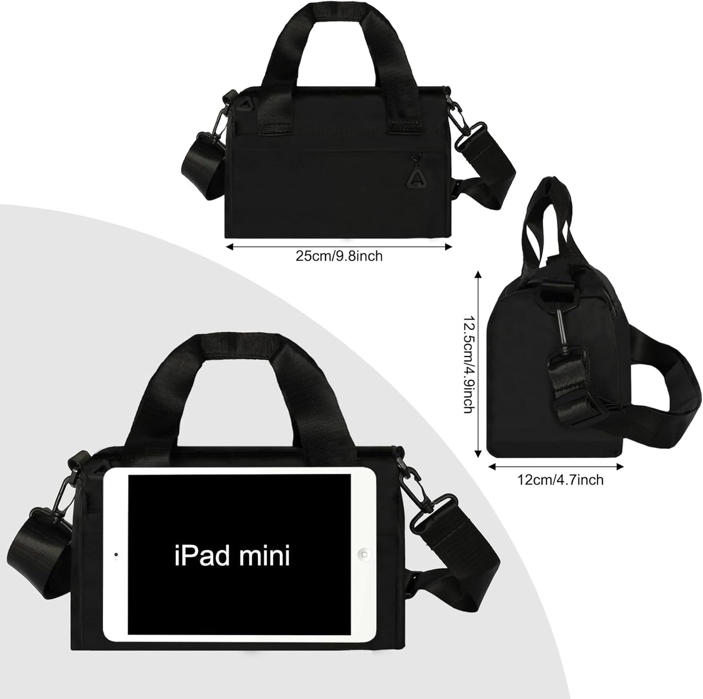 Mini Gym Bag Small Sport Bag Adjustable Duffle Bag Detachable Strap Gym Tote for Men Women Portable Shoulder Fitness Bag for Travel Sports