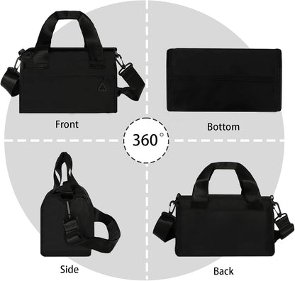 Mini Gym Bag Small Sport Bag Adjustable Duffle Bag Detachable Strap Gym Tote for Men Women Portable Shoulder Fitness Bag for Travel Sports